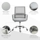 image 8 of Vinsetto Mesh Office Chair Desk Chair w/ Swivel Seat Adjustable Height Grey