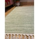image 1 of Hush Hand Loomed Soft Rug in Muted Colours - Cotton - L120 x W180 cm - Pale Green