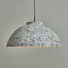 ValueLights Contemporary Grey White Fractal Textured Ceiling Pendant Light Fitting