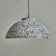 image 1 of ValueLights Contemporary Grey White Fractal Textured Ceiling Pendant Light Fitting