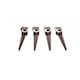 image 8 of 4x Heavy Duty Drive Down Fence Post Anchor Spike Grip Holder - 75 x 750mm | Brown | 4