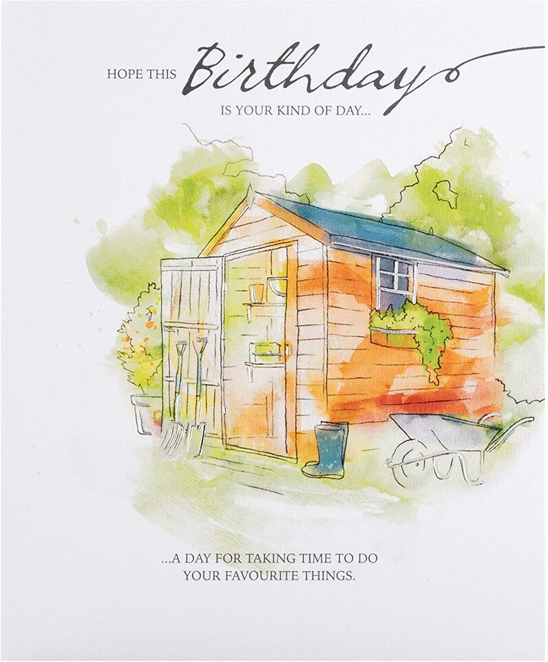 image 1 of General Birthday Card Classic Illustrated Design