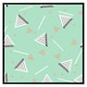 image 2 of Geometric triangle stripes (Picutre Frame) Brown | XS