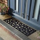 image 1 of Victorian Style Rubber Step Mat - Black