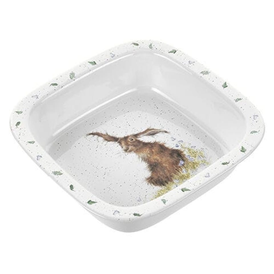 image 1 of Wrendale Designs 'Harebells' Hare Square Dish
