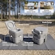image 3 of Outsunny 20L Camping Toilet Portable Travel WC Caravan Picnic Fishing Restroom