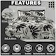image 3 of VELVETIO Matthias Complete Duvet Cover Set with Fitted Sheet Breathable Bedding Quilt Multi | King