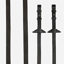 LeMieux Soft Rubber Reins Brown | Full