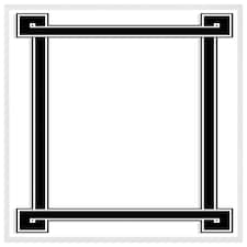 Greek frame (Picture Frame) White | XL