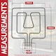 image 5 of SPARES2GO Dual Heating Element for Bosch for Neff for Siemens Top Grill Oven Cooker (2700W, 220V / 240V)