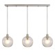 image 1 of BHS Alfie Bobble Glass 3 Light Pendant Bar, Clear