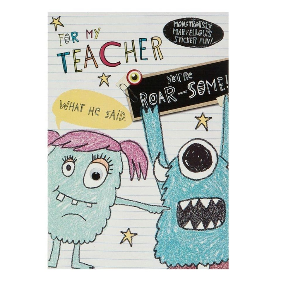 image 1 of Hallmark Thank you Juvenile Sticker Set Card - Medium