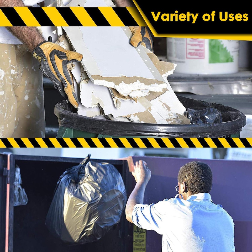 image 1 of GEEZY Bin Liners 30L Black Refuse Bags Garbage Sacks 20 Pack x2