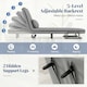 image 7 of COSTWAY 3-in-1 Convertible Sofa Bed Sleeper Chair Grey Grey