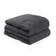 image 1 of OHS Weighted Blanket 8kg Quilted, 150x200cm - Charcoal
