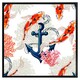 image 2 of Anchor & fish (Picture Frame) White | XL