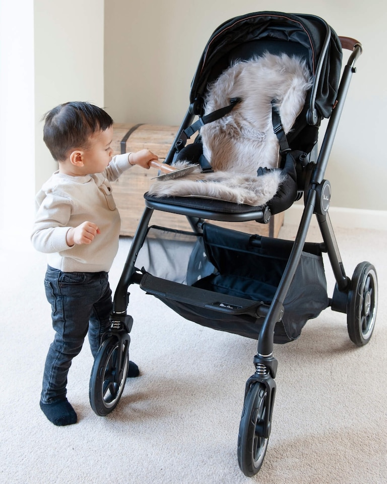 image 1 of Naturally Sheepskins Baby Deluxe Sheepskin Pram liner