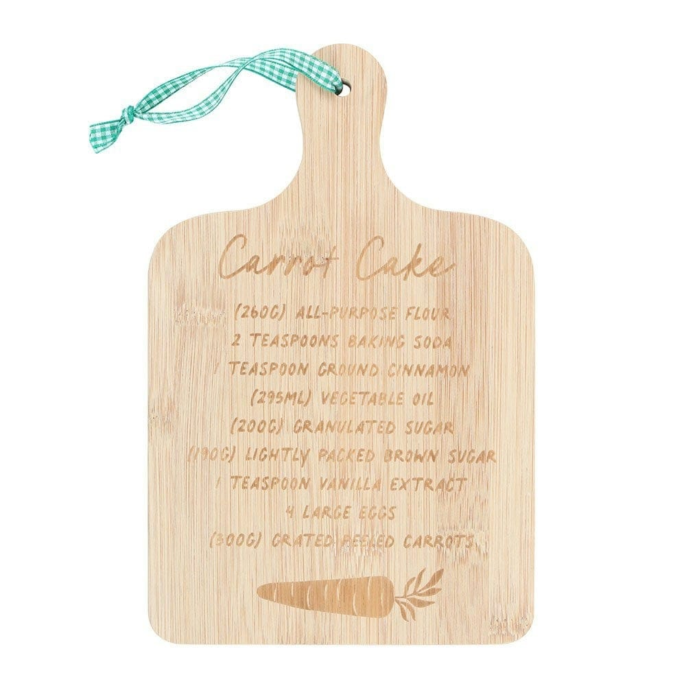 Something Different Carrot Cake Recipe Bamboo Cutting Board - Natural - One Size Cream