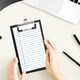 image 4 of Pack of 10 Black Mini Clipboards