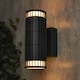 image 5 of BHS Zeb Outdoor Up and Down Wall Light, Anthracite