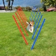 image 8 of PawHut Pet Agility Set Training Dogs Outdoor Outward Play Adjustable Pole