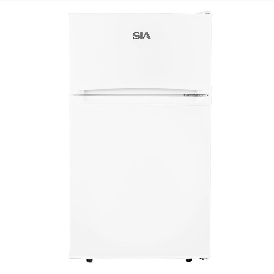 image 1 of SIA UFF01WH 88L White Freestanding Under Counter Fridge Freezer White