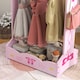 image 7 of AIYAPLAY Kids Clothes Rail w Storage Shelves for Bedroom, Nursery, Pink