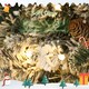 image 4 of HOMCOM 60 cm Prelit Christmas Wreath, Flocked Front Door Wreath with Timer