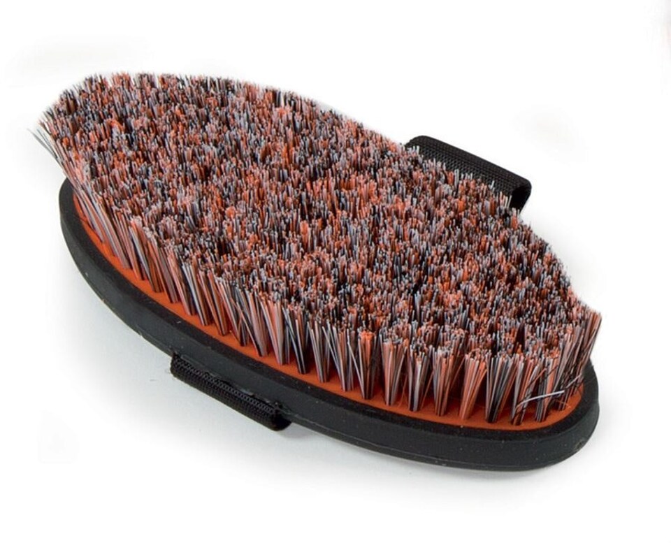 image 1 of Shires Ezi-Groom Body Brush | Green | Small