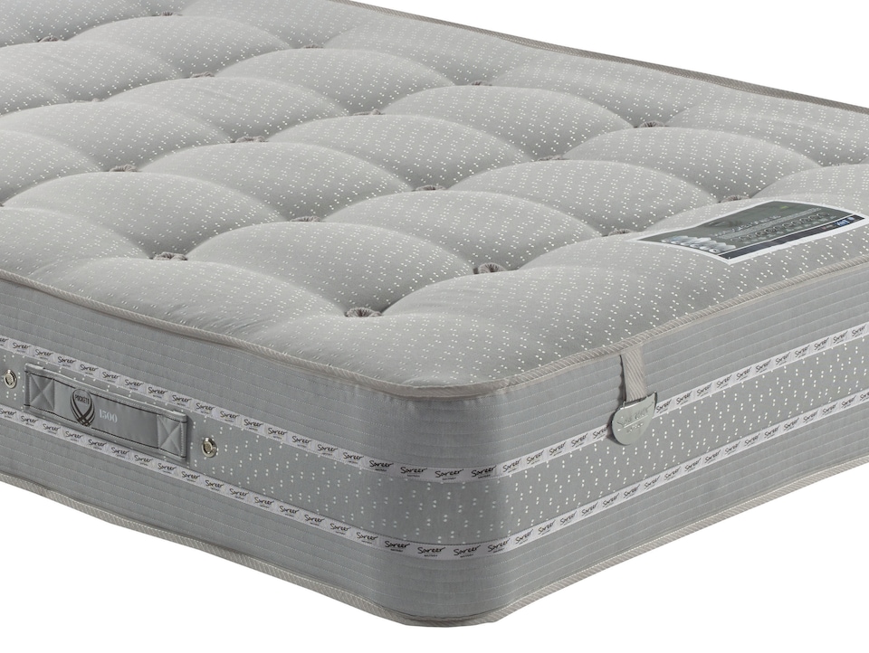 image 1 of Sareer Pocketo 1500 Pocket Sprung Cool Blue  Memory Foam Mattress 6FT | White | Super King