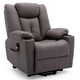 image 10 of Afton Technology Fabric Single Motor Rise Recliner Lift Mobility Chair (Brown)