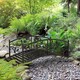 image 2 of Outsunny 1.2M Classic Arch Bridge for Ponds Creeks Streams Borders, Black