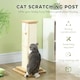 image 4 of PawHut 3-in-1 Cat Scratcher Post with Sisal Track Ball Toy, 67cm, Light Oak