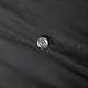 image 5 of OHS Ruffled Frill Edge Duvet Cover and Pillowcase Bedding Set, King - Black
