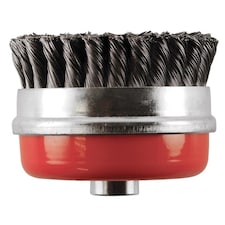 Abracs Twist Knot Wire Brush - Red/Black - 75mm x 14mm