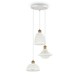 image 1 of Lugano 3 Light Cluster Ceiling Pendant White