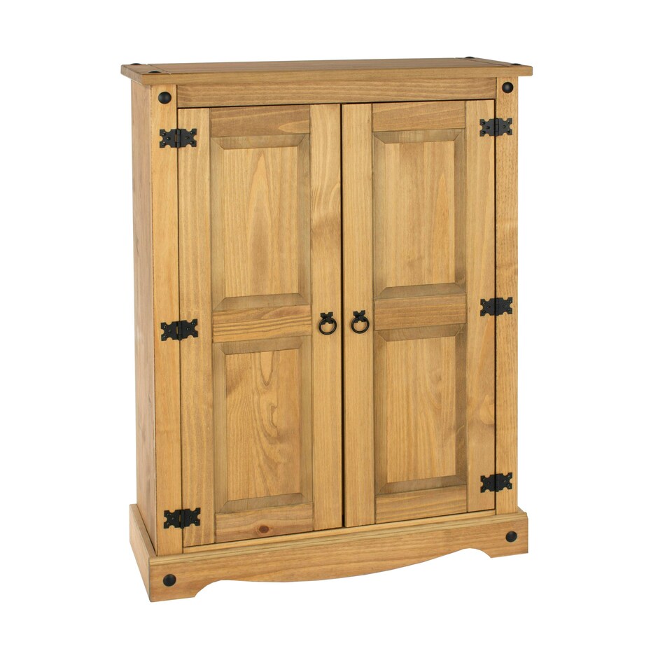 image 1 of Core Products Corona, 2 Door Cupboard Unit H110cm x W80cm x D29.6cm Brown