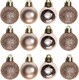 image 1 of 30mm/24Pcs Christmas Baubles Shatterproof Rose Gold,Tree Decorations