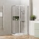 image 2 of 6mm Glass Quadrant Shower Enclosure 1900 x 800 x 800mm Chrome | Silver | Chrome | 1