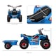 image 5 of HOMCOM Electric Quad Bike, 6V Kids Ride On All-Terrain with Back Trailer for Ages 18-36 Months - Blue