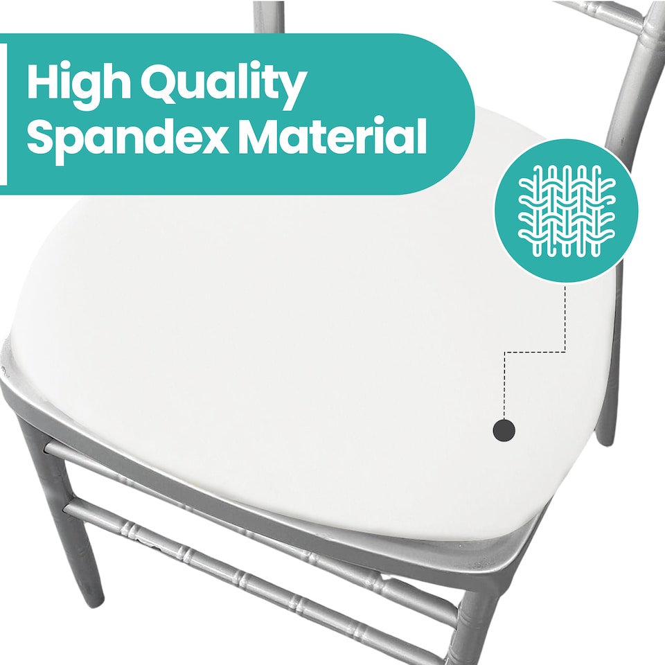 image 1 of Dining Seat Chair Covers Stretchable Spandex High-Back Slipcovers - 10pcs