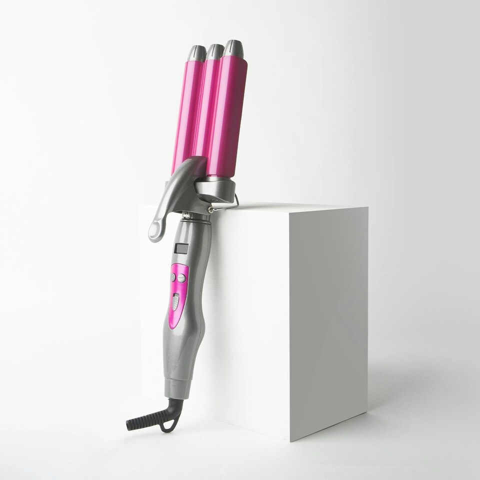 image 1 of Envie 3 Barrel Hair Waver Curling Tongs with Multiple Heat Settings up to 200°C