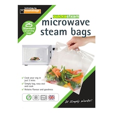 Planit Products Microwave Steam Bags Standard 25pk - One Colour - One Size