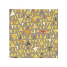 Yellow Geometric Triangles Splash Back | White