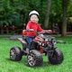 image 2 of HOMCOM 12V Quad Bike ATV with LED Lights, Music, for Kids, Red