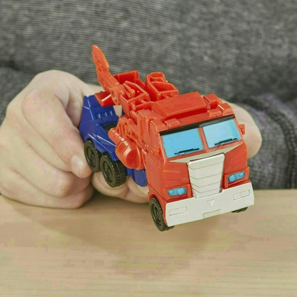 image 1 of Transformers Cyberverse 1-Step Changer Optimus Prime Figure