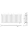 image 8 of Lucia Square Horizontal Double Panel Radiator, 600 x 1398mm Anthracite | Grey | Anthracite | 1