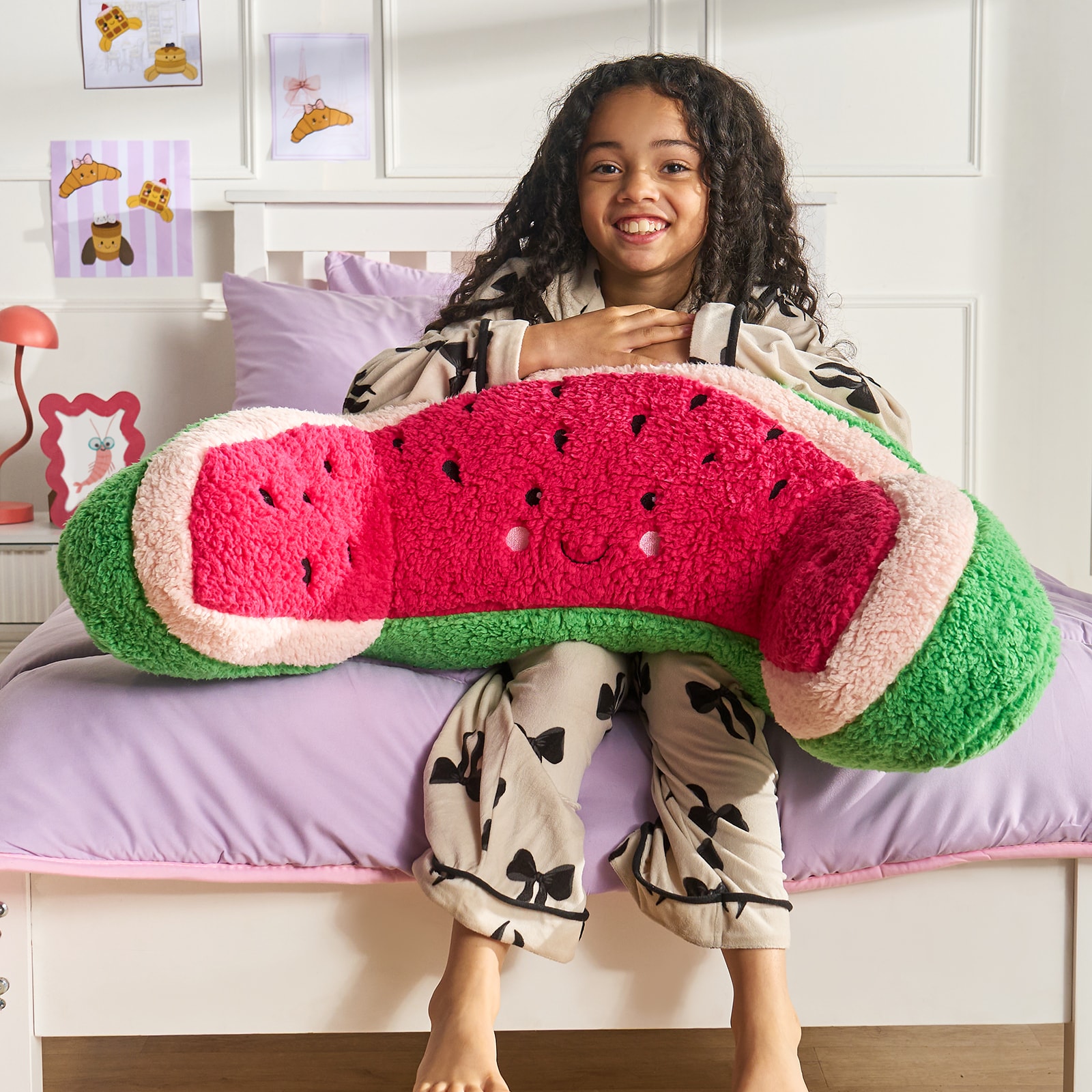 OHS Watermelon Cuddle Cushion Novelty Reading Pillow