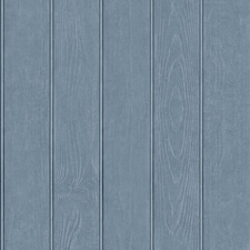 World of Wallpaper Beaded Wood Panel Wallpaper - Blue - 10m x 53cm Blue