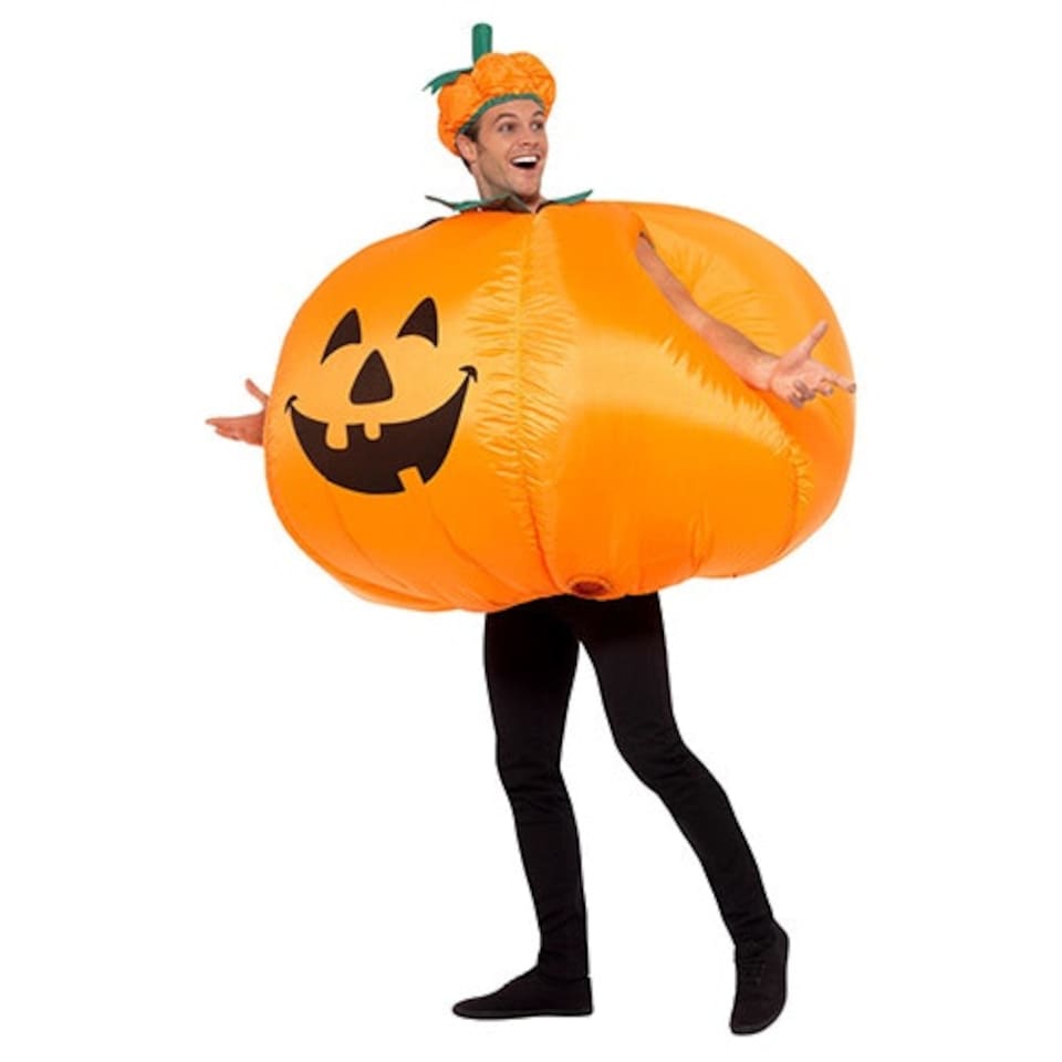 image 1 of Inflatable Pumpkin Fancy Dress Halloween Costume Unisex Adult One Size